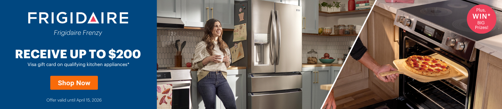 Frigidaire Frenzy Mail in Rebate Event Feb 26- Apr 15, 2026