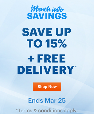 March Into Savings Mar 5 - 25, 2026