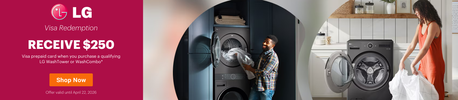 LG Love to Laundry VISA Promo March 19 - April 22, 2026
