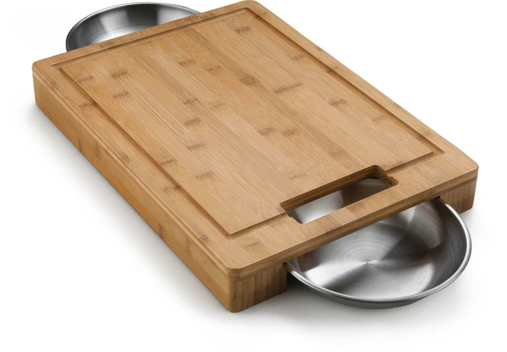 Napoloen - Cutting Board with Stainless Steel Bowls - 70012