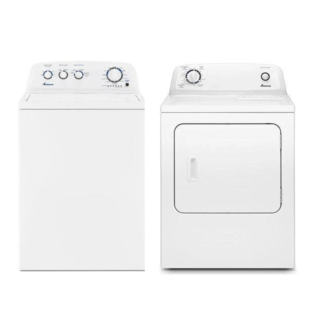 Amana Laundry Pair - NTW4519JW, YNED4655EW