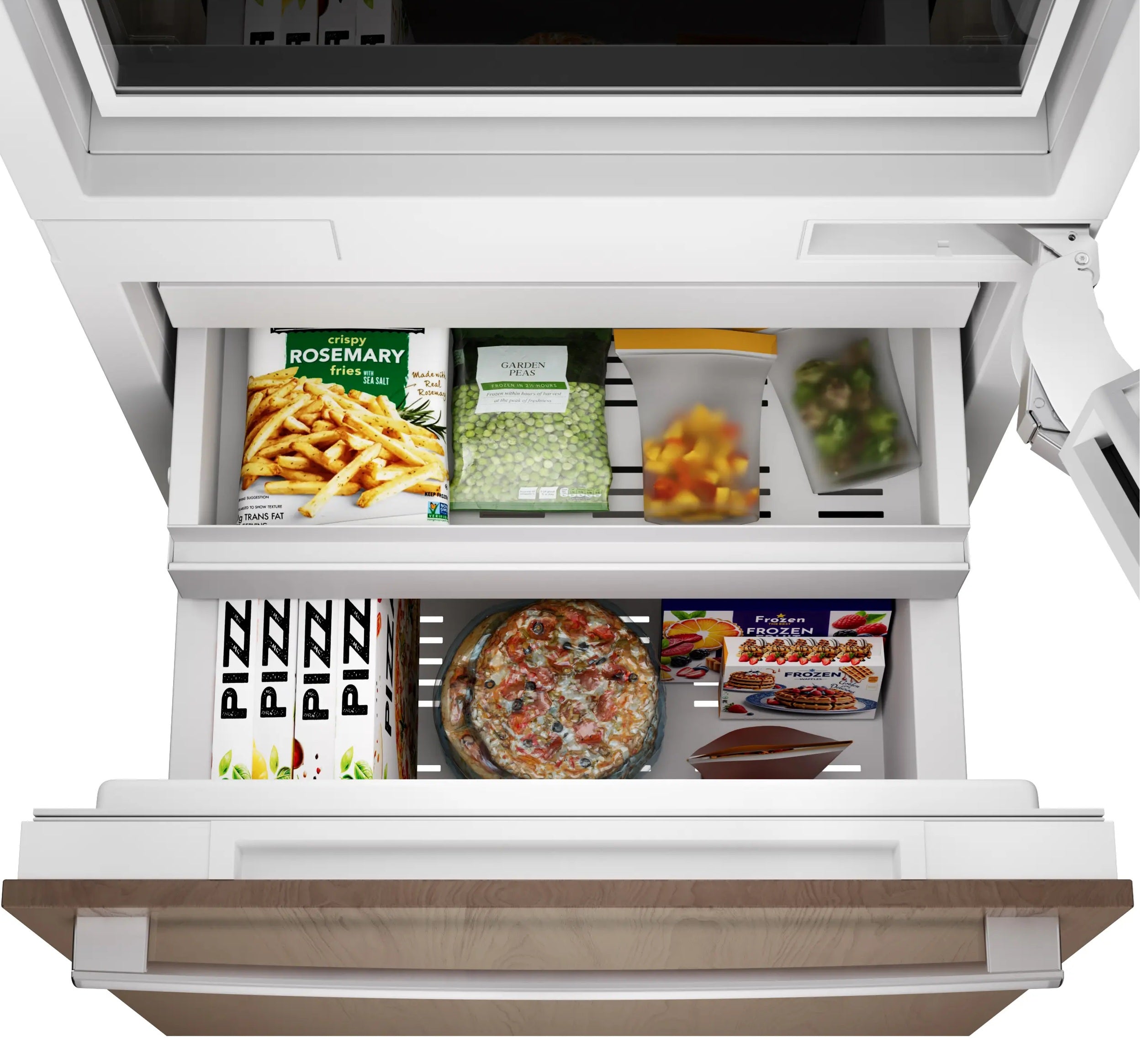 Bosch - 30 Inch 16.5 cu. ft Built-in Bottom Mount Refrigerator in Panel Ready - B30IB100SP