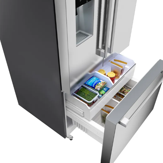 Bosch - 36 Inch 26 cu. ft French Door Refrigerator in Stainless - B36FD52SNS