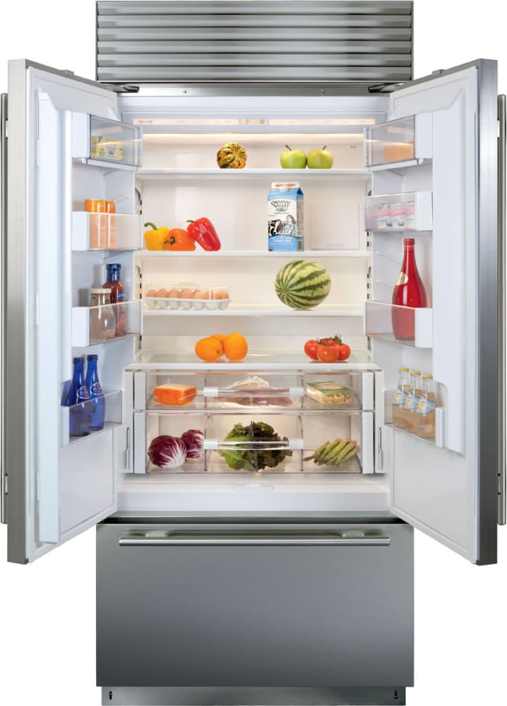 Sub-Zero - 36 Inch 21 cu. ft Built In / Integrated Refrigerator in Stainless - BI-36UFD/S/PH