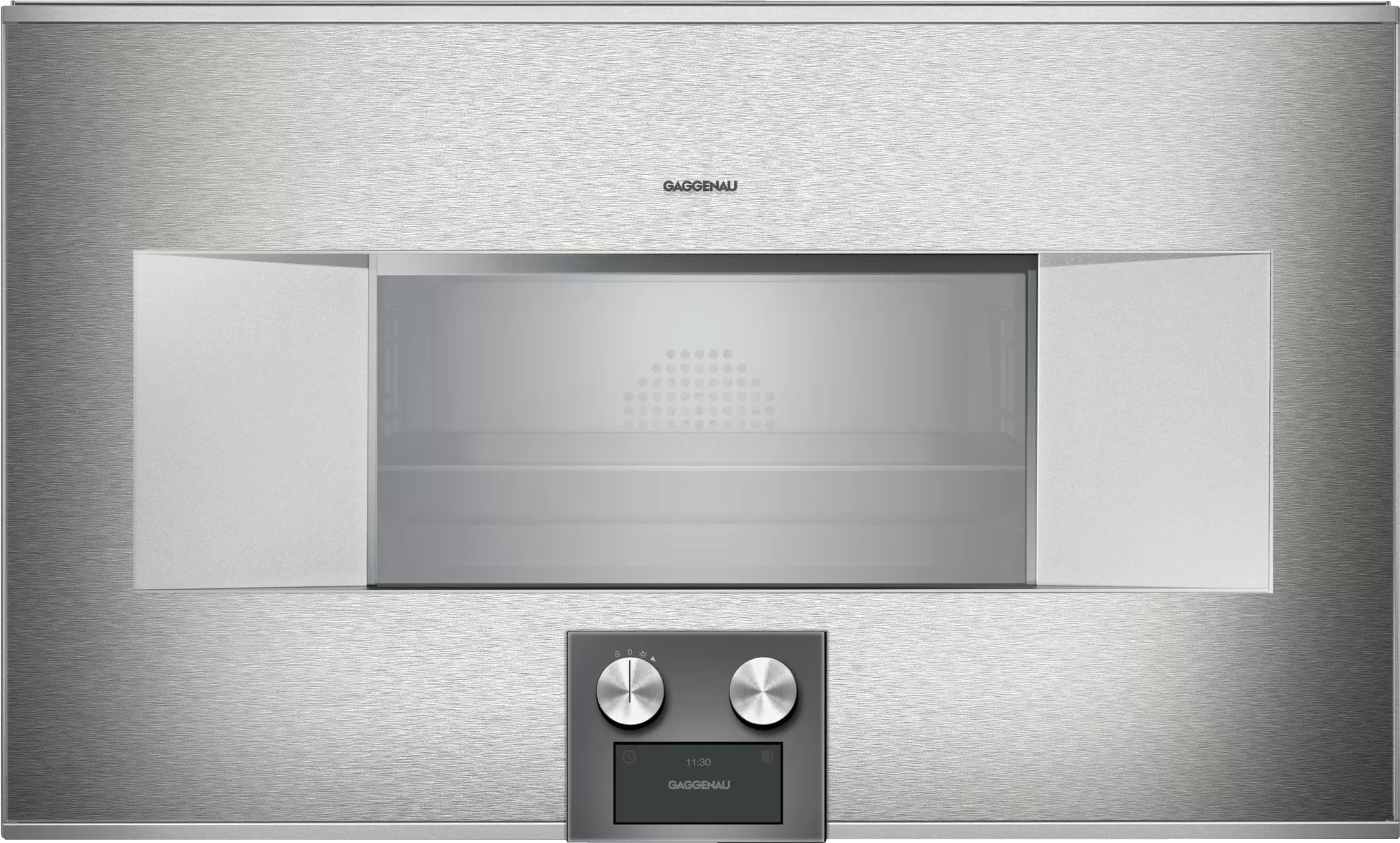 Gaggenau - 2.1 cu. ft Steam Wall Oven in Stainless (Open Box) - BS484612