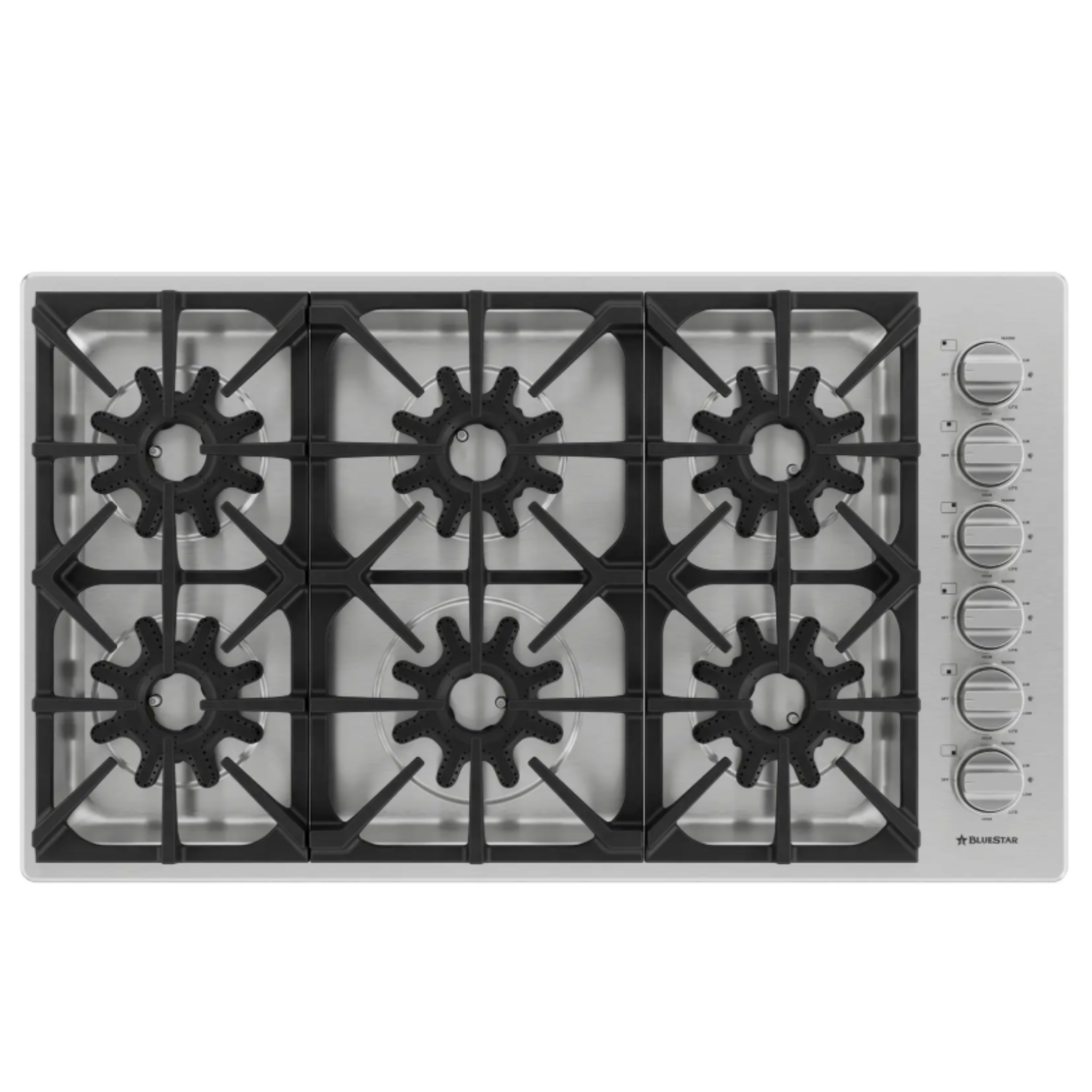 BlueStar - 36 Inch Gas Cooktop in Stainless - BSDCTX8366B