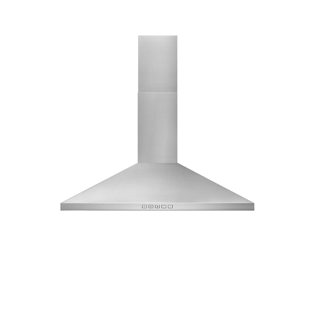Broan - 30 Inch 450 CFM Wall Mount and Chimney Range Vent in Stainless - BWP1304SS