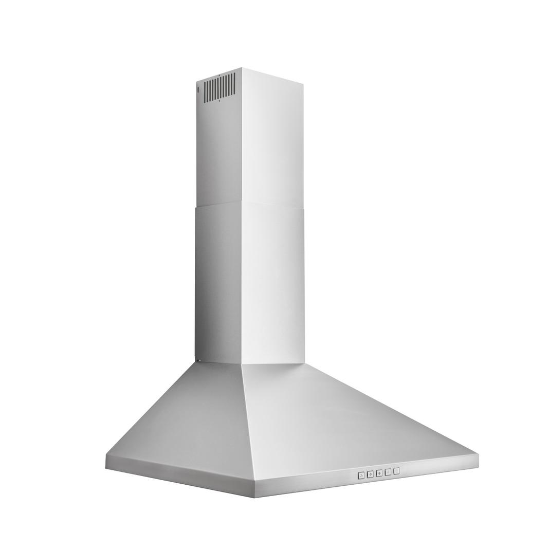 Broan - 30 Inch 450 CFM Wall Mount and Chimney Range Vent in Stainless - BWP1304SS