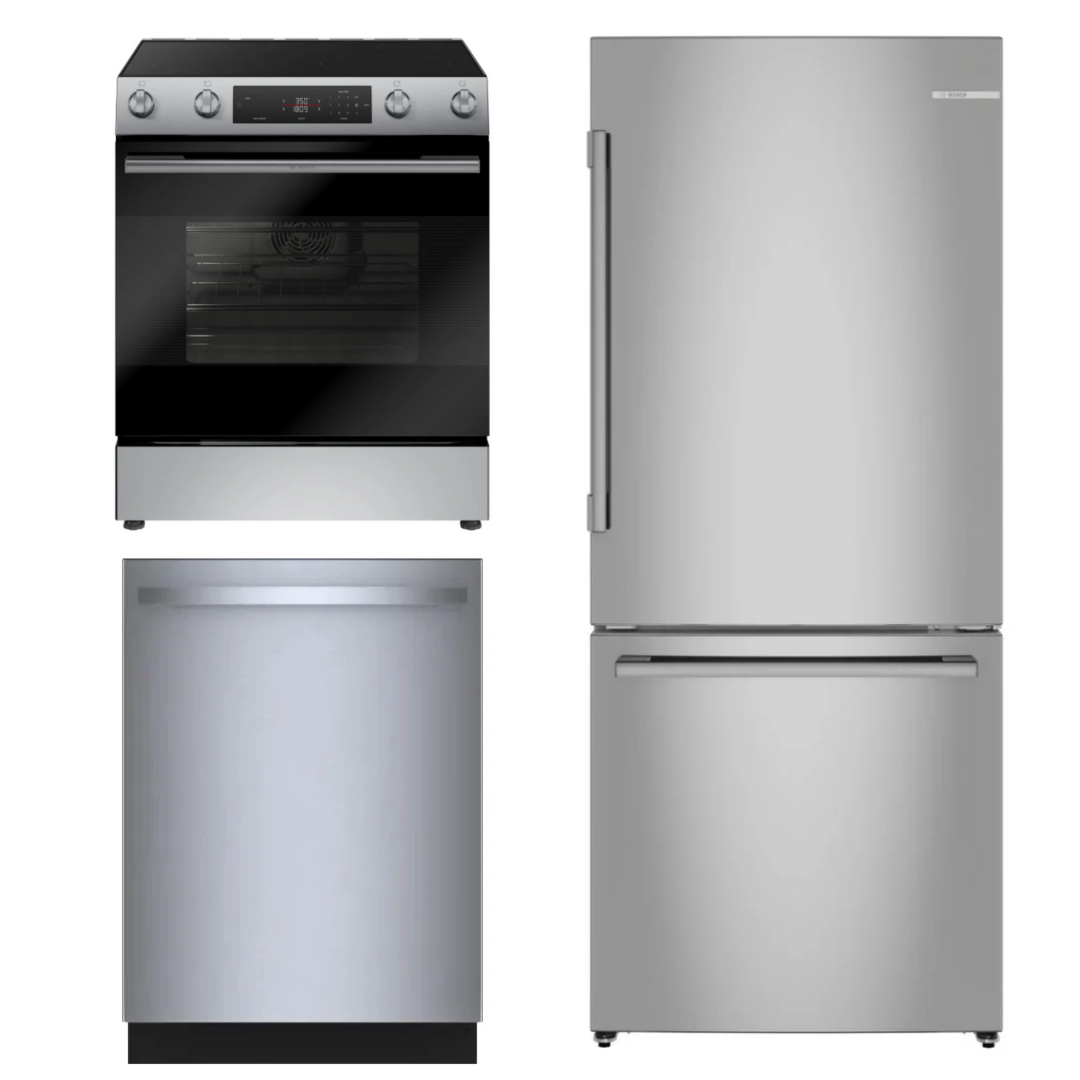 Bosch Kitchen Package  $200 OFF - HEF1050MC, B33CM10SNS, SHX5AEM5N