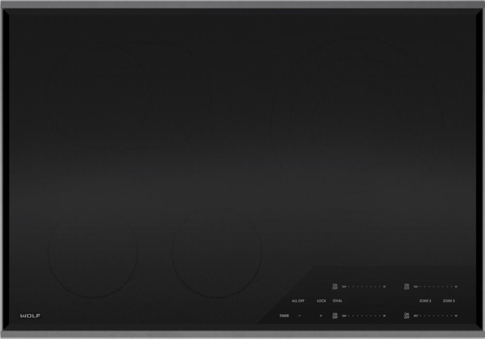 Wolf - 30 inch wide Electric Cooktop in Black - CE304T/S