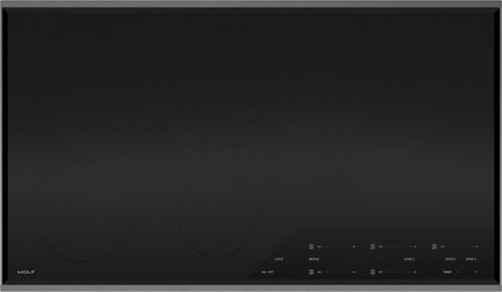 Wolf - 36 inch wide Electric Cooktop in Black - CE365T/S