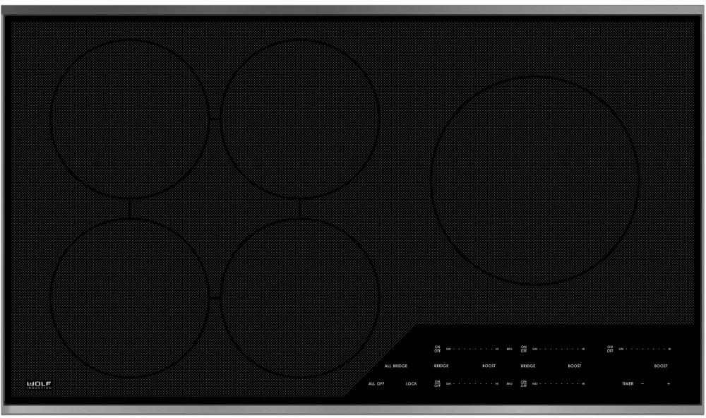 Wolf - 36 inch wide Induction Cooktop in Black - CI365T/S