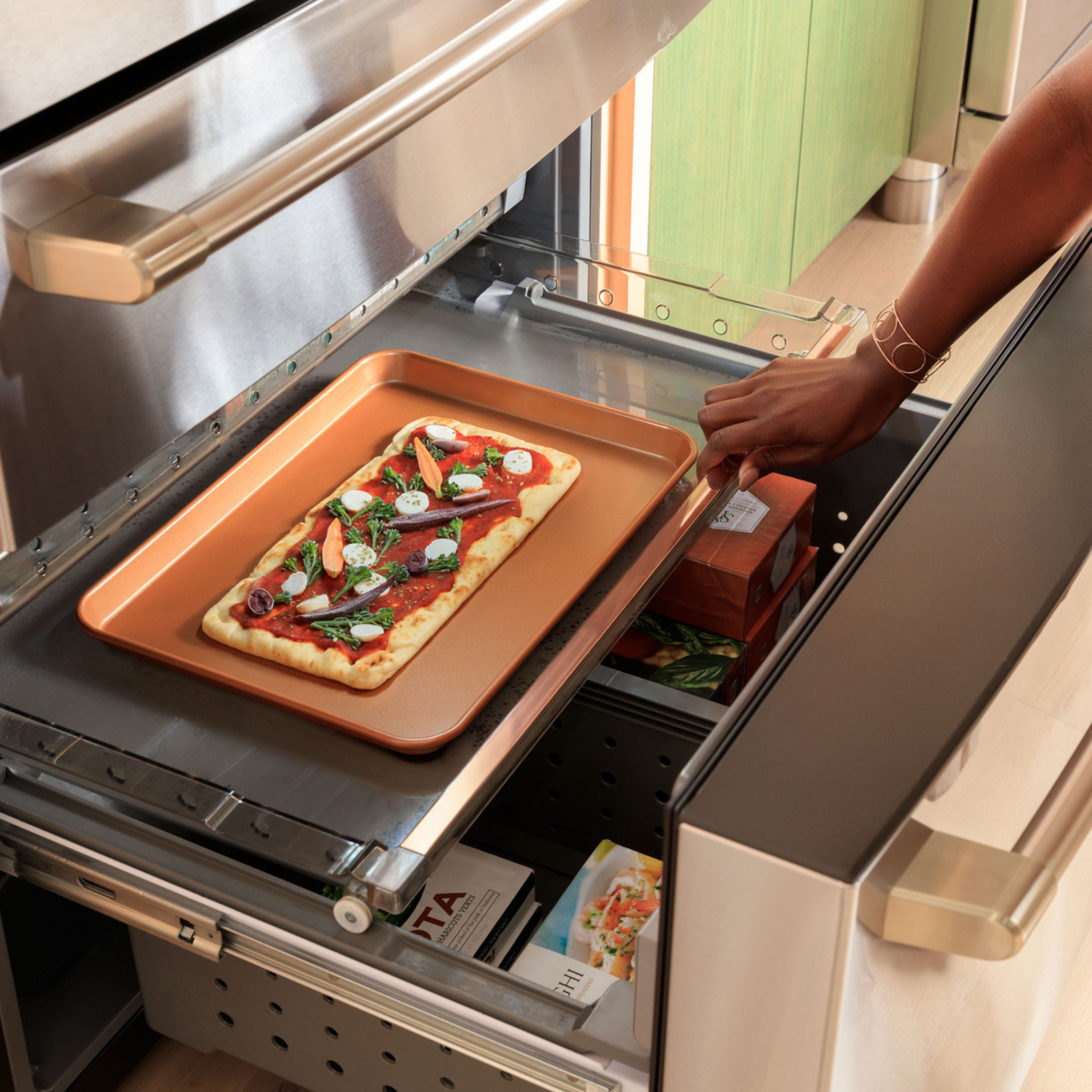 Cafe - 36 Inch 23.2 cu. ft French Door Refrigerator in Stainless - CJE23DP2WS1