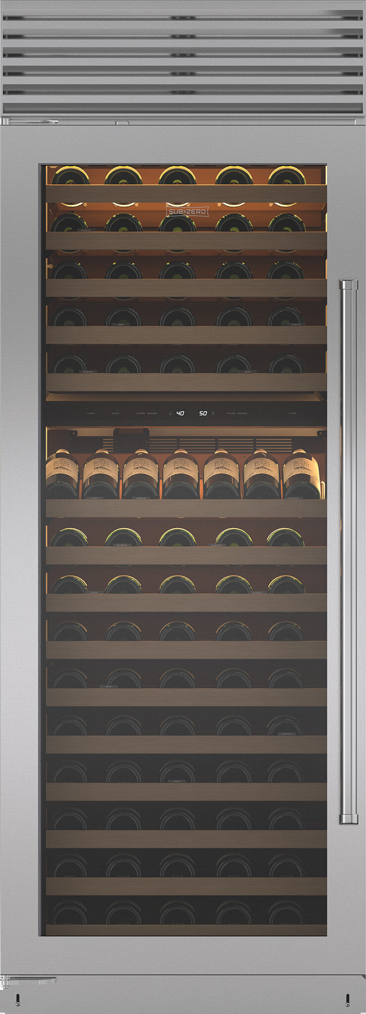 Sub-Zero - 30 Inch 146 Bottle Built In / Integrated Wine Fridge Refrigerator in Stainless - CL3050W/S/P/L