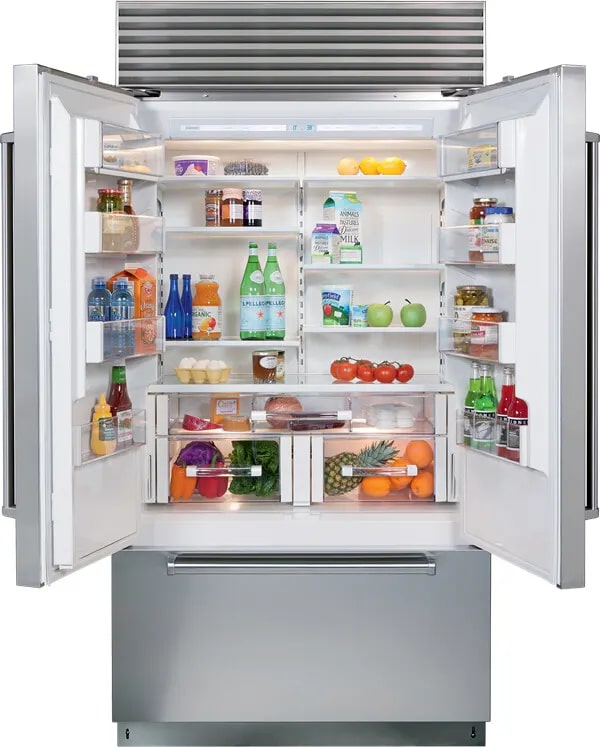 Sub-Zero - 42 Inch 24.7 cu. ft Built In / Integrated French Door Refrigerator in Stainless - CL4250UFD/S/P
