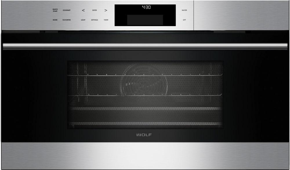 Wolf - 1.8 cu. ft Steam Wall Oven in Stainless - CSO30TE/S/TH