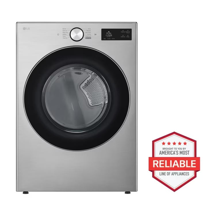 LG - 7.4 cu. Ft  Vented Electric Dryer in Stainless - DLEX5800V