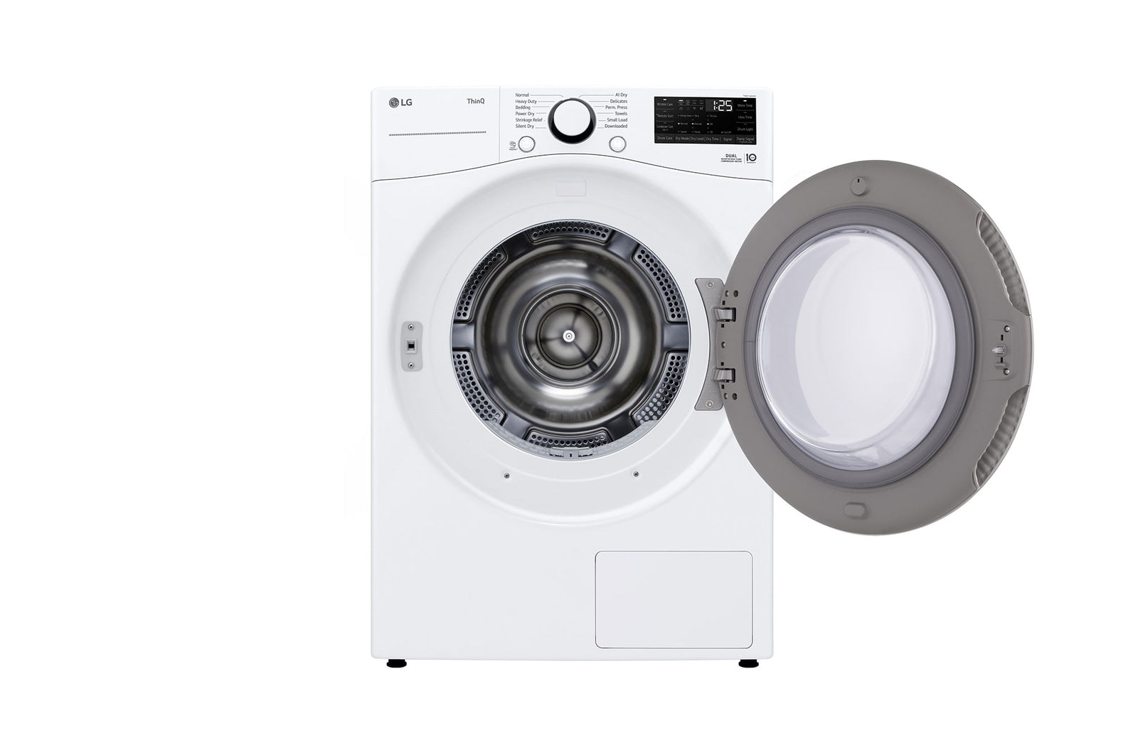 LG - 7.8 cu. Ft  Ventless Heat Pump Dryer in White - DLHC3602W