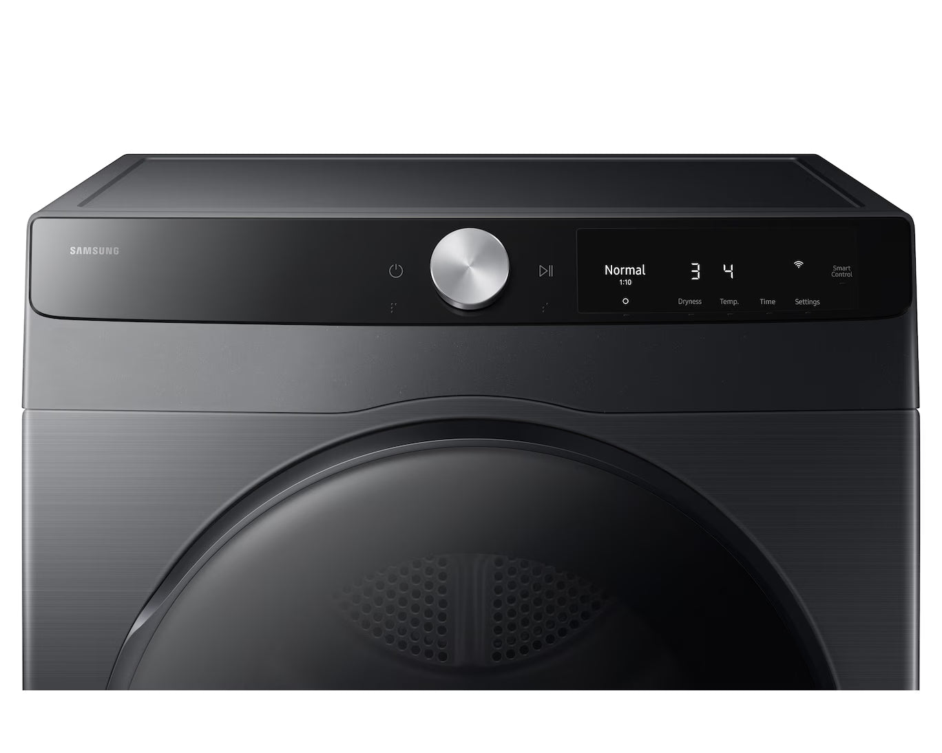 Samsung - 4 cu. Ft  Compact Dryer in Black - DV25FG61BVBBAC