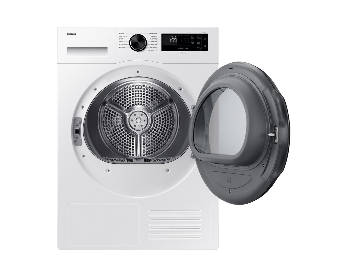 Samsung - 4 cu. Ft  Compact Dryer in White - DV25FGC0B0BEAC