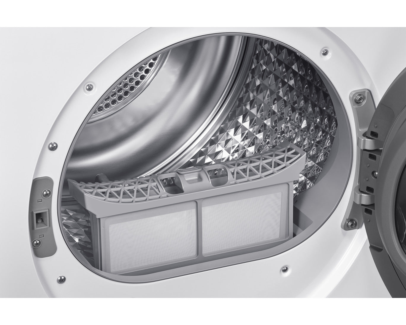 Samsung - 4 cu. Ft  Compact Dryer in White - DV25FGC0B0BEAC