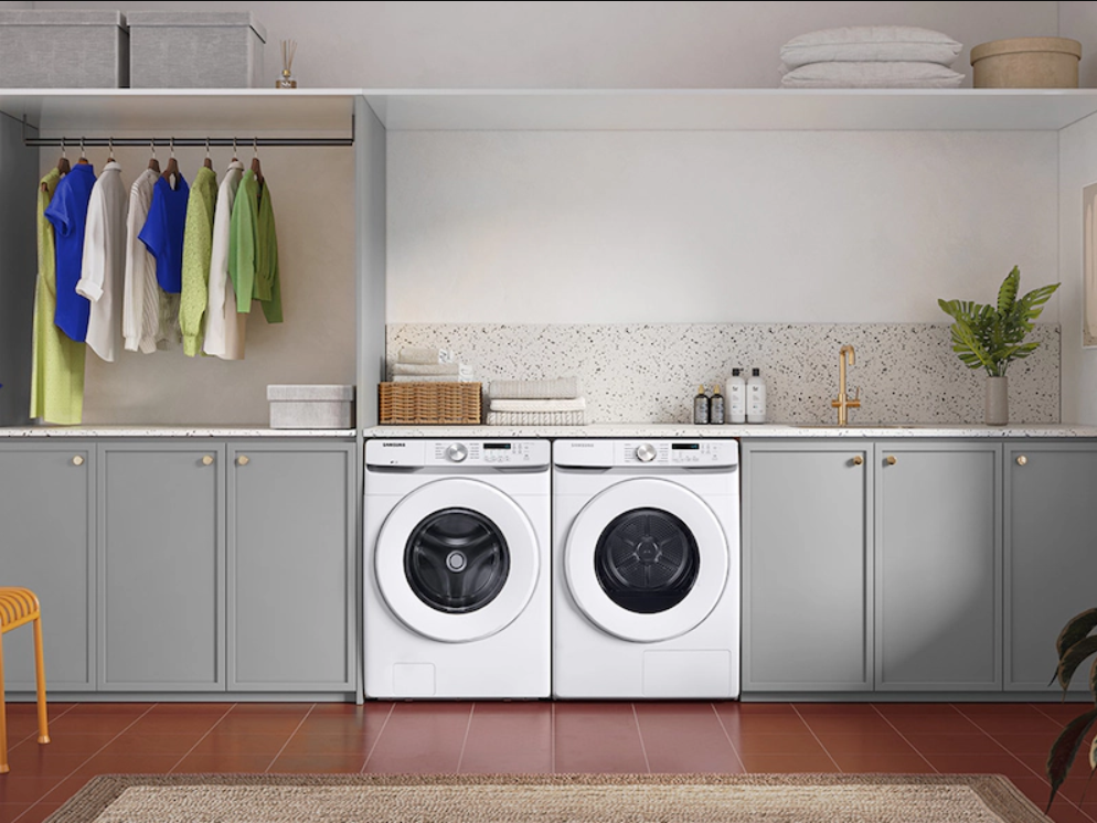 Samsung - 7.5 cu. Ft  Ventless Heat Pump Dryer in White - DV45DG6000HWAC