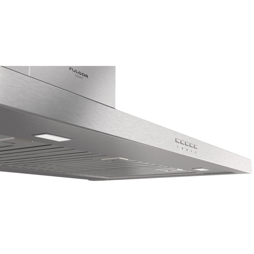 Fulgor Milano - 30 Inch 600 CFM Wall Mount and Chimney Range Vent in Stainless - F4CW30S1