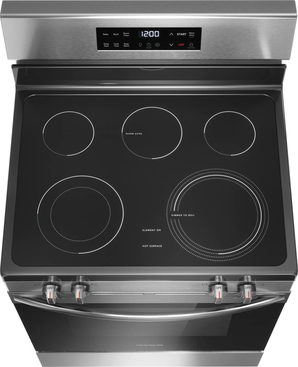 Frigidaire - 5.3 cu. ft  Electric Range in Stainless - FCRE306CAS