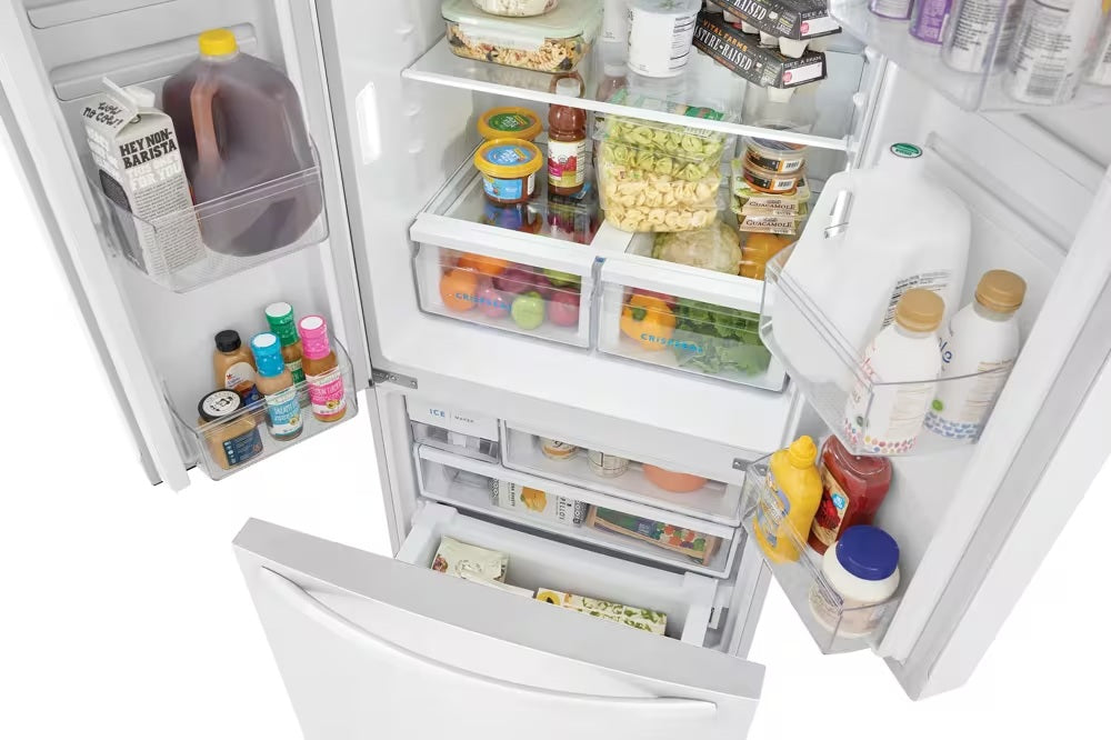 Frigidaire - 32 Inch 18 cu. ft French Door Refrigerator in White - FRFG1723AW