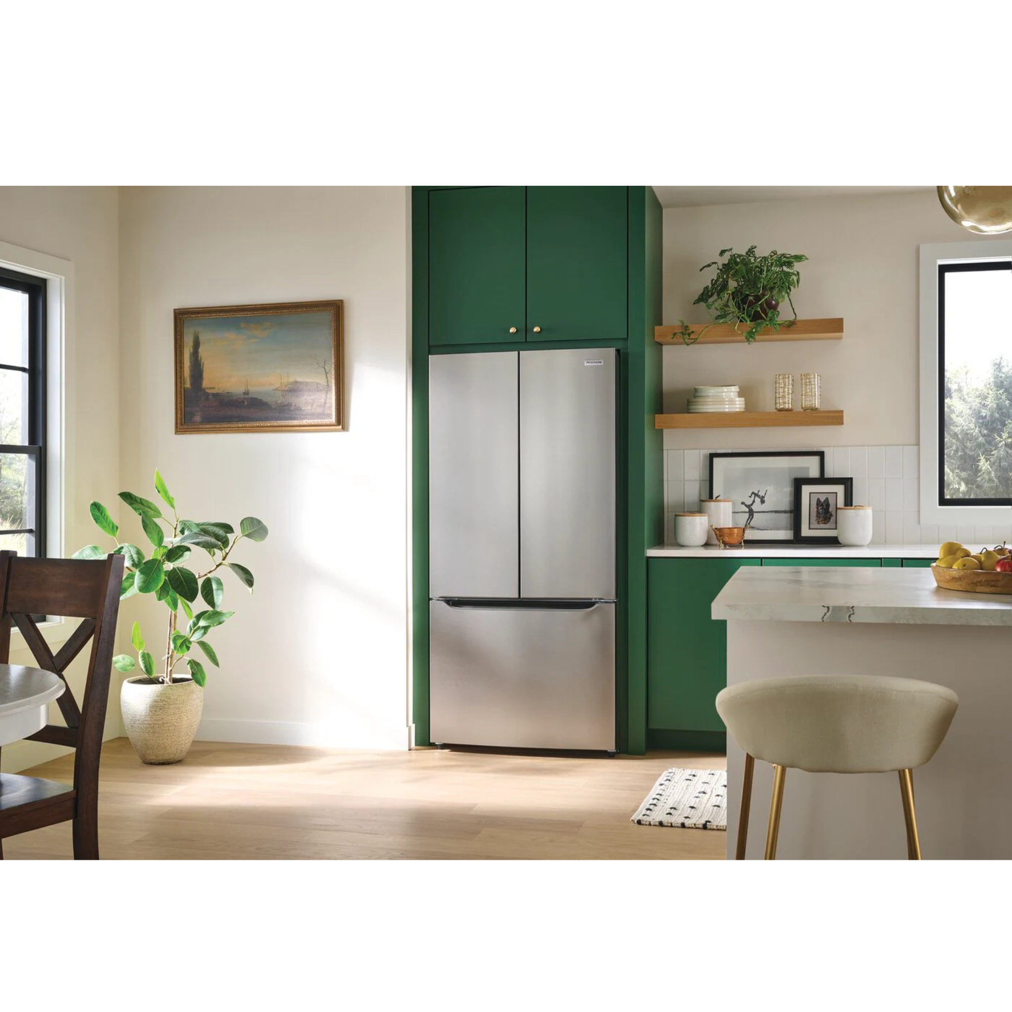 Frigidaire - 33 Inch 20 cu. ft French Door Refrigerator in Stainless - FRFG2033AV