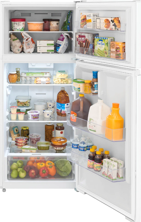 Frigidaire - 28 Inch 16.03 cu. ft Top Mount Refrigerator in White - FRTE1622AW