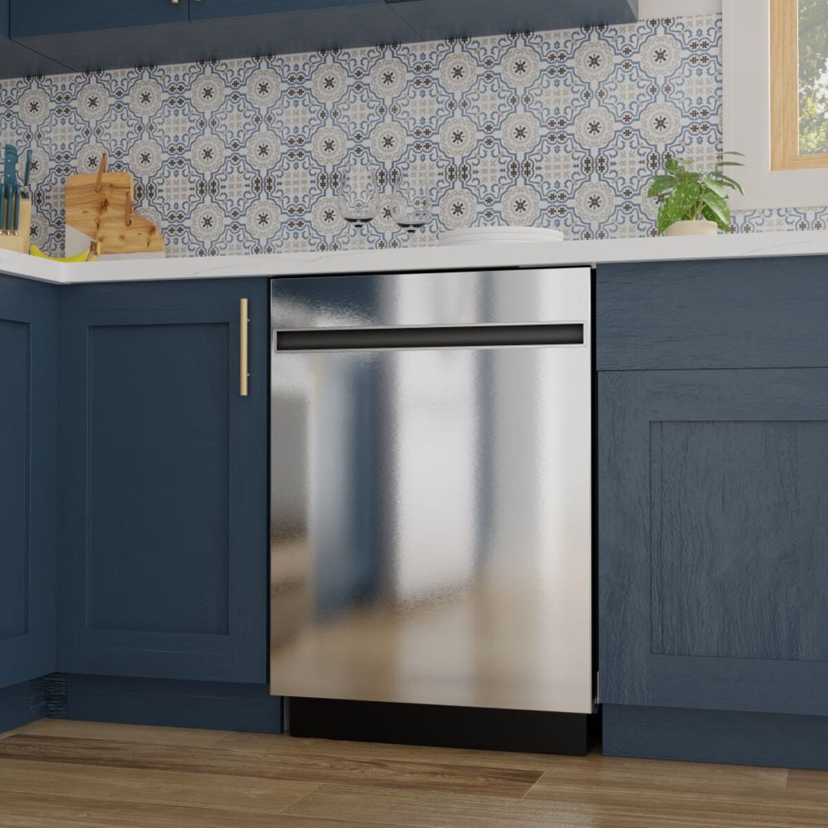 GE - 47 dBA Built In Dishwasher in Stainless - GBT600SSVFS