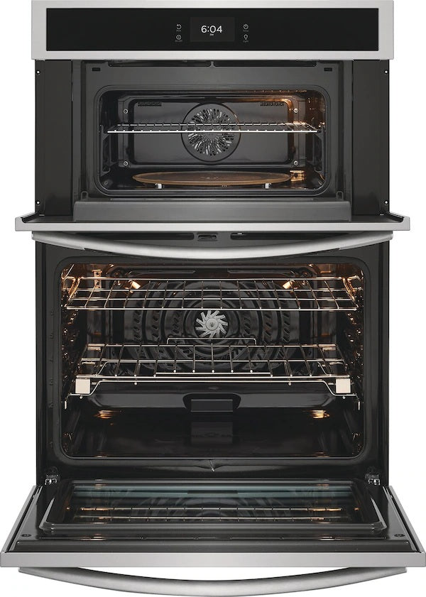 Frigidaire Gallery - 7 cu. ft Combination Wall Oven with Stone-Baked Pizza in Stainless - GCWM3070AF