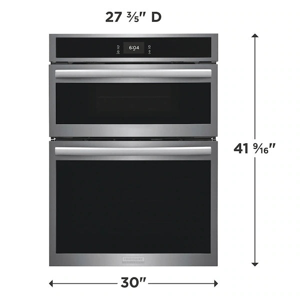 Frigidaire Gallery - 7 cu. ft Combination Wall Oven with Stone-Baked Pizza in Stainless - GCWM3070AF