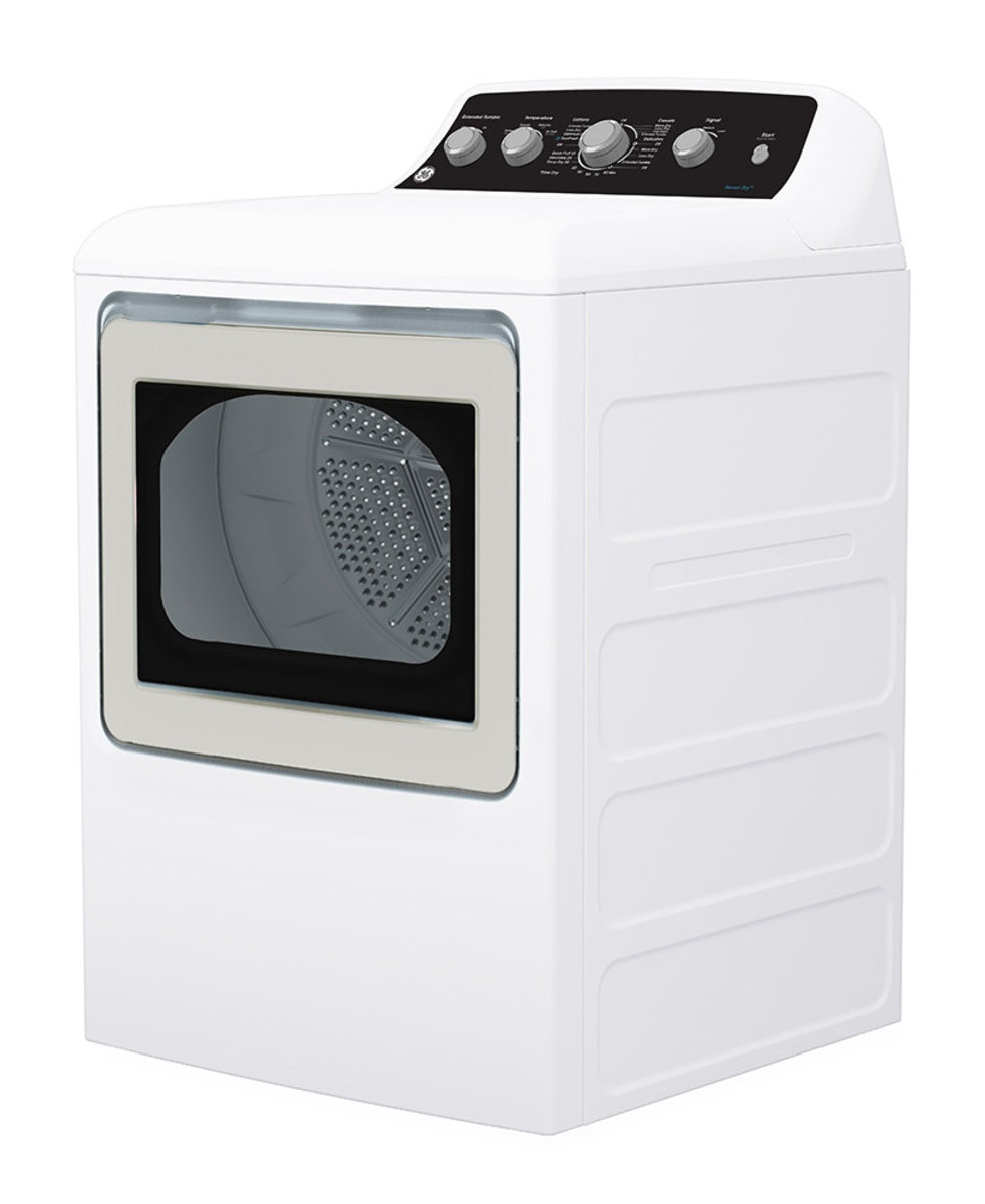 GE - 7.2 cu. Ft  Vented Electric Dryer in White - GTD49EBMRWS