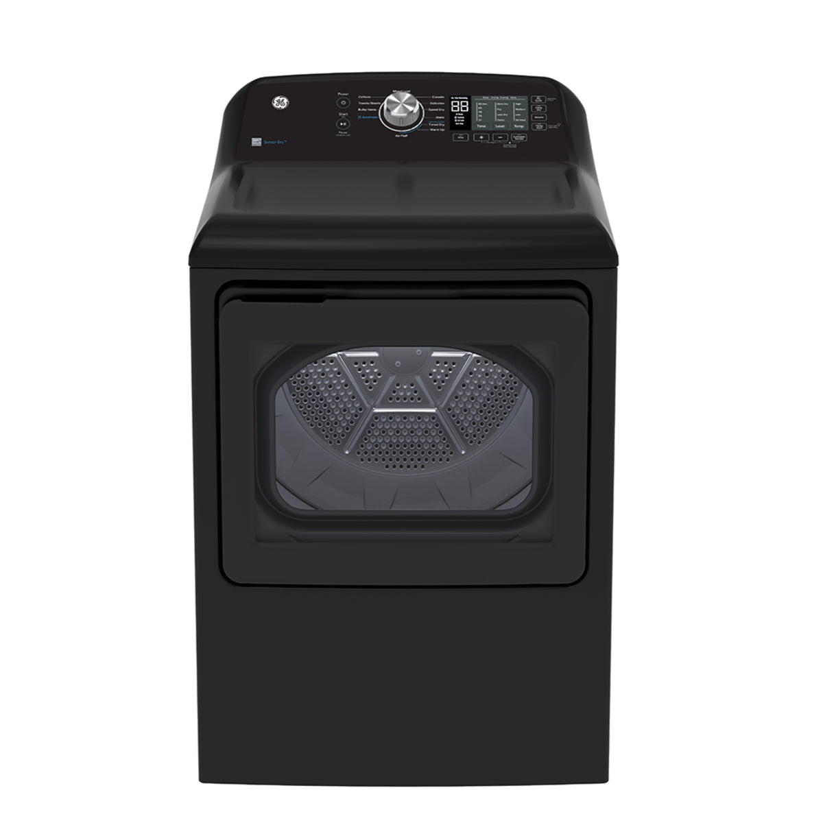 GE - 7.4 cu. Ft  Vented Electric Dryer in Grey - GTD68EBMRDG