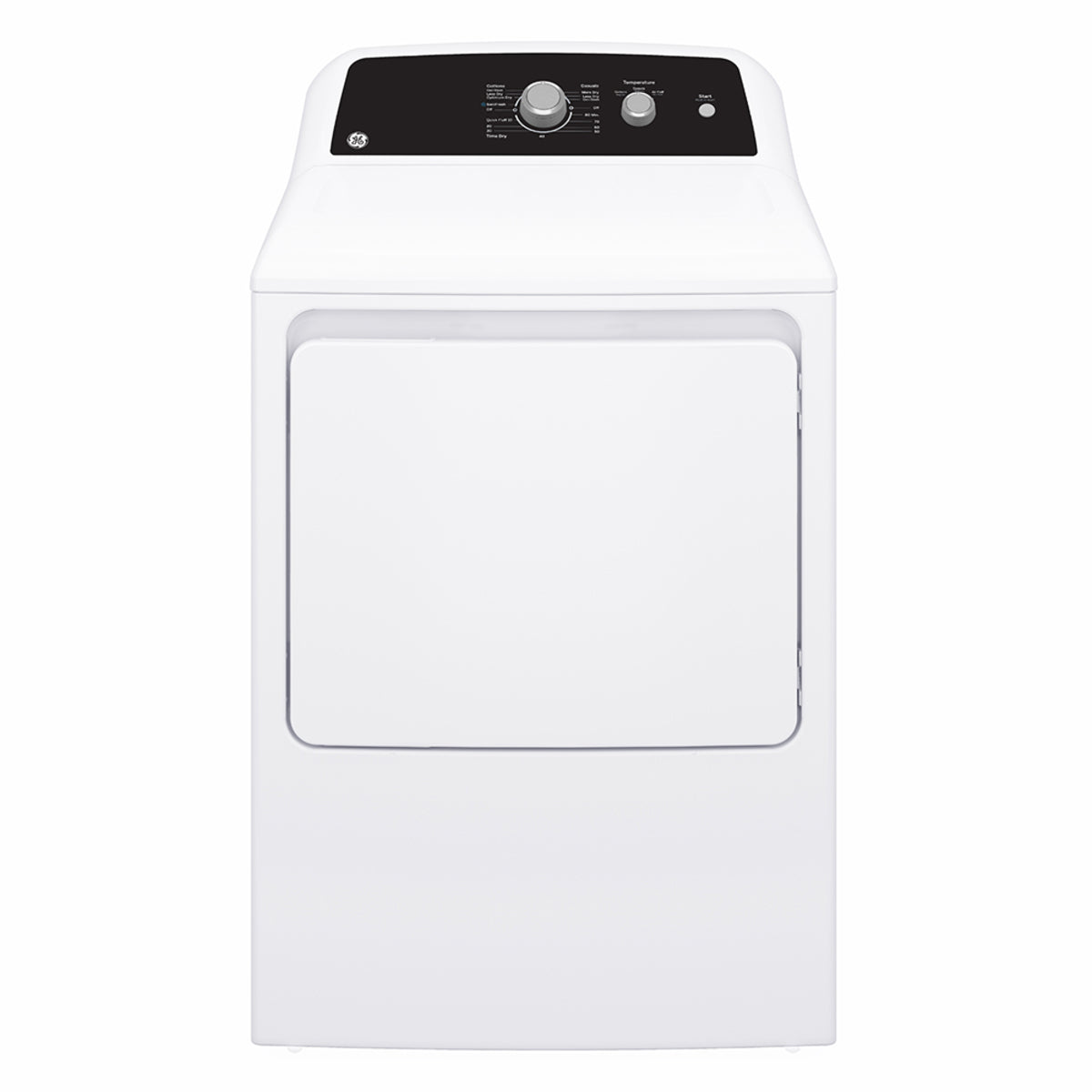 GE - 6.2 cu. Ft  Vented Electric Dryer in White - GTX34EBMRWS