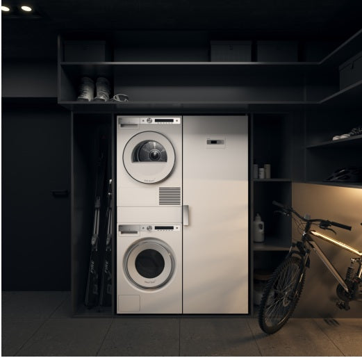 Asko -  Pull-out Laundry Double Shelf Washer & Dryer Accessories in White - HDB1153W