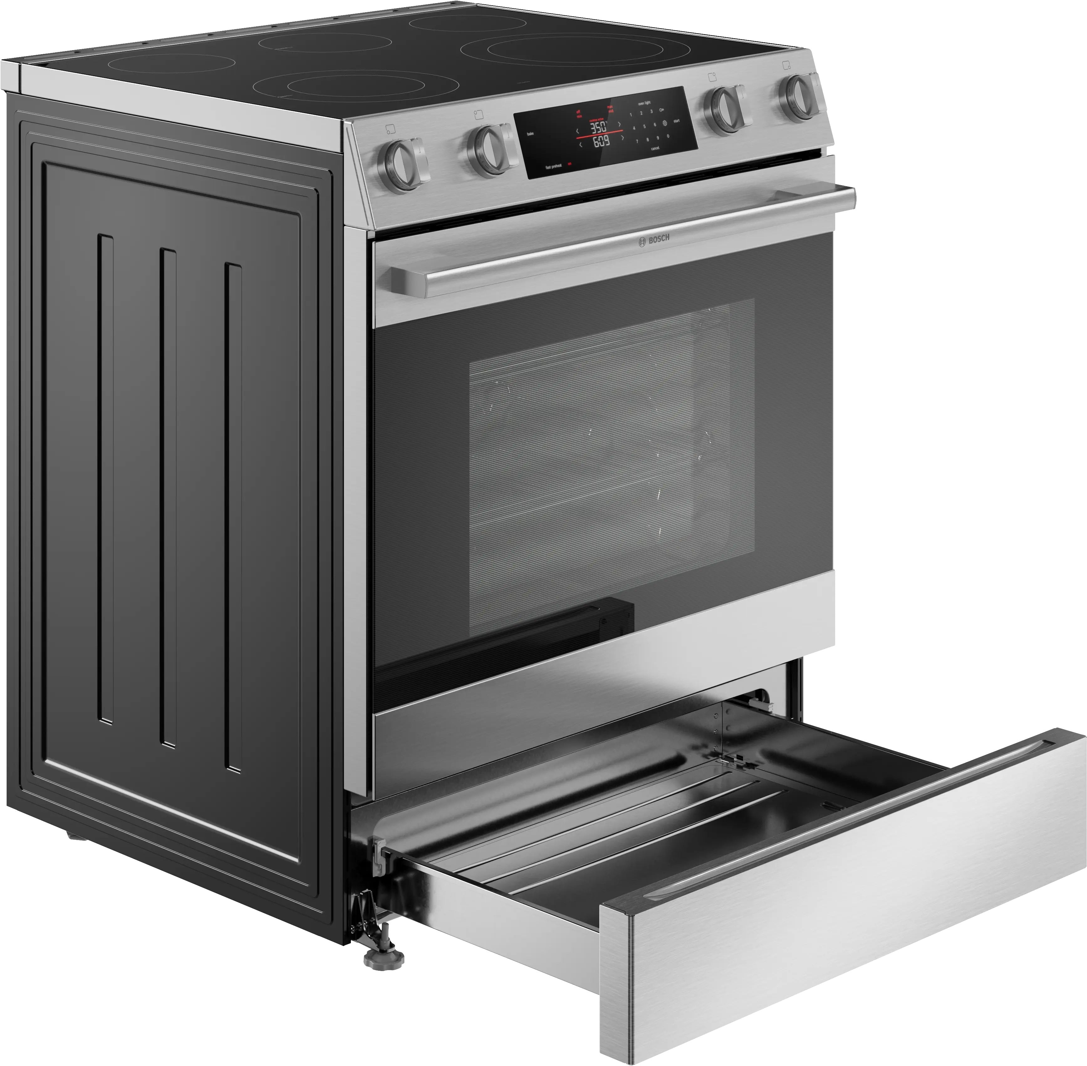 Bosch - 5.8 cu. ft  Electric Range in Stainless - HEF3050MC