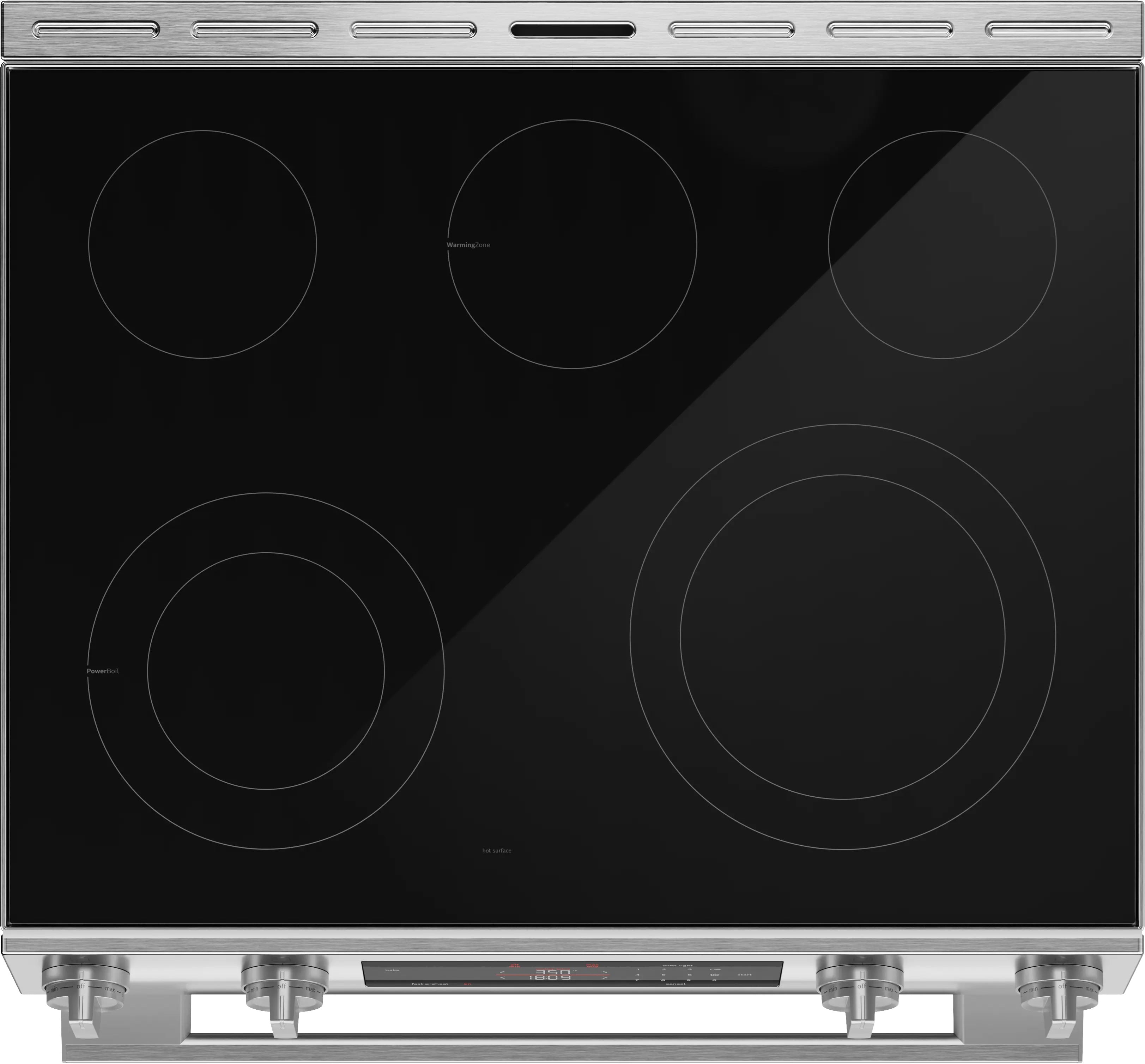Bosch - 5.8 cu. ft  Electric Range in Stainless - HEF3050MC