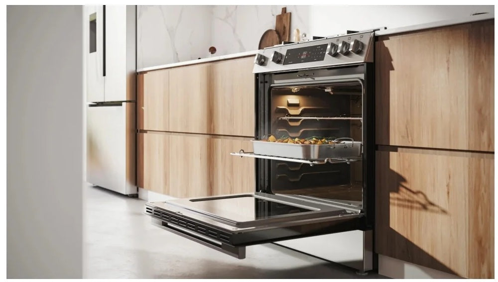 Bosch - 5.8 cu. ft  Gas Range in Stainless - HGF3050MUC