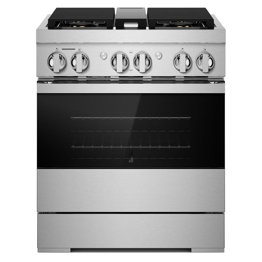 Jennair - 4.1 cu. ft  Dual Fuel Range in Black - JDRP430HM