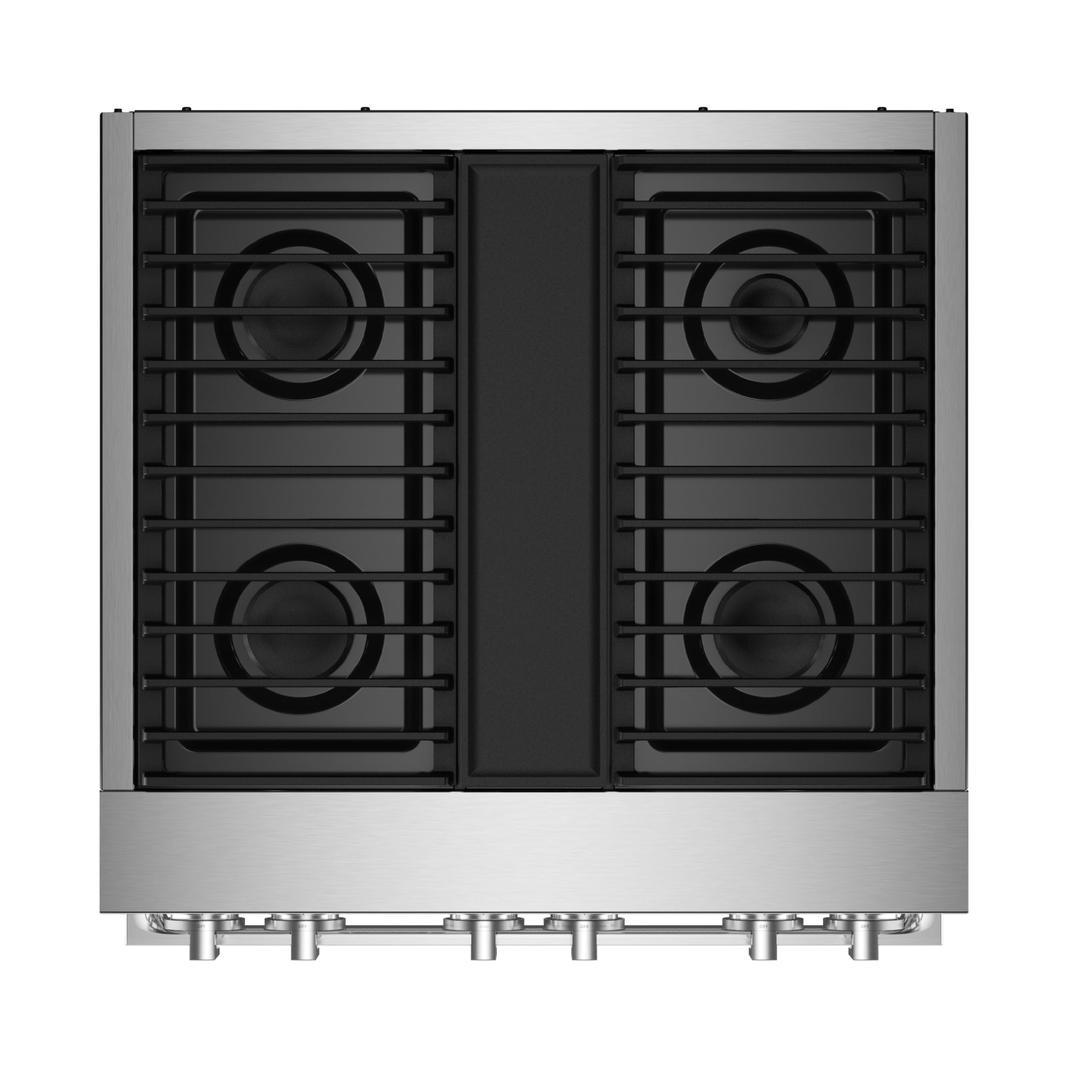 Jennair - 4.1 cu. ft  Dual Fuel Range in Black - JDRP430HM