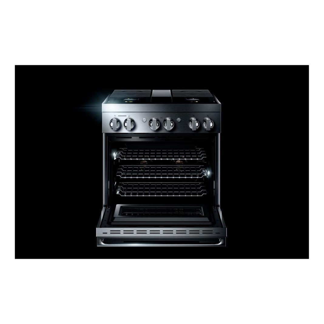 Jennair - 4.1 cu. ft  Dual Fuel Range in Black - JDRP430HM