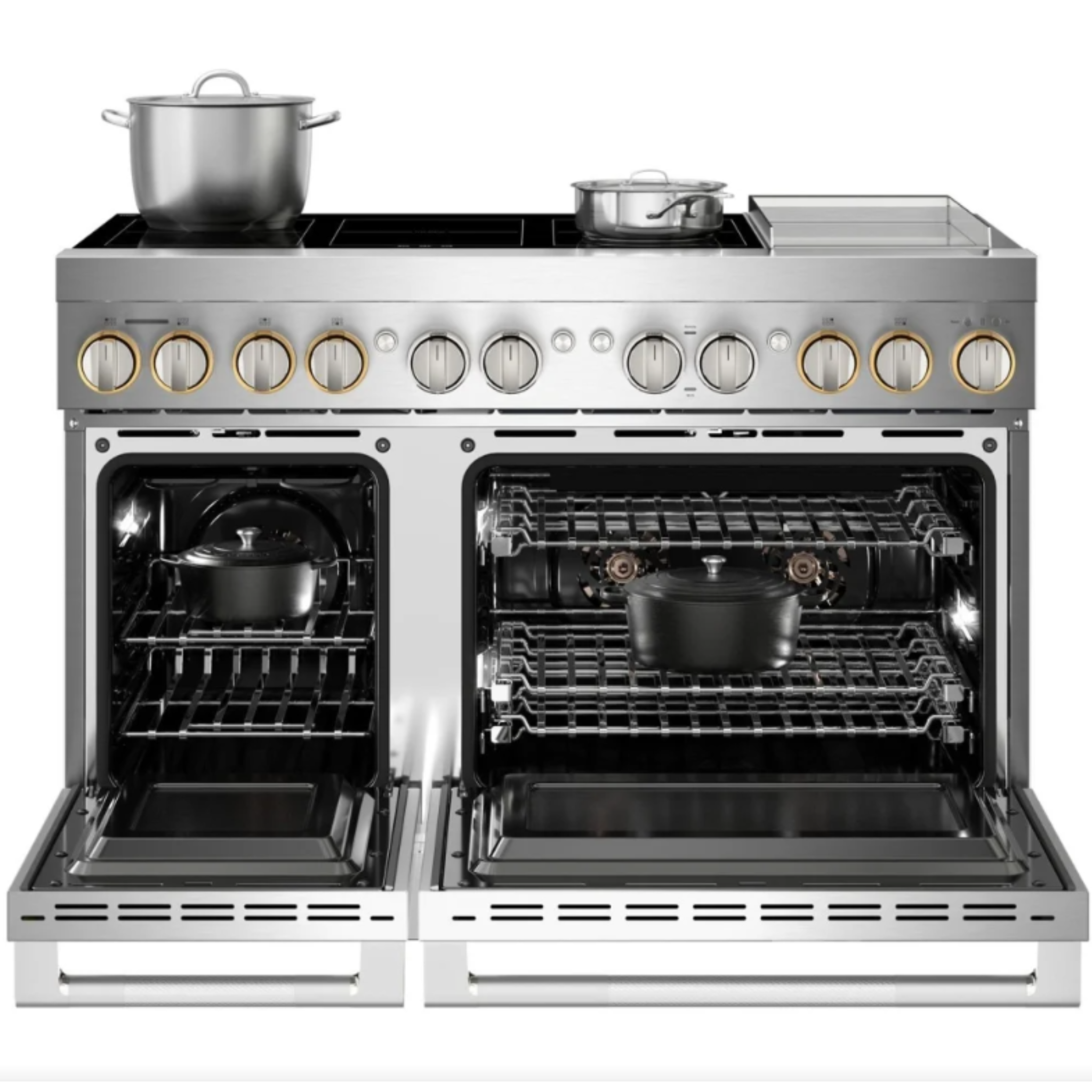 JennAir - 6.3 cu. ft  Induction Range in Stainless - JPIGC748RL