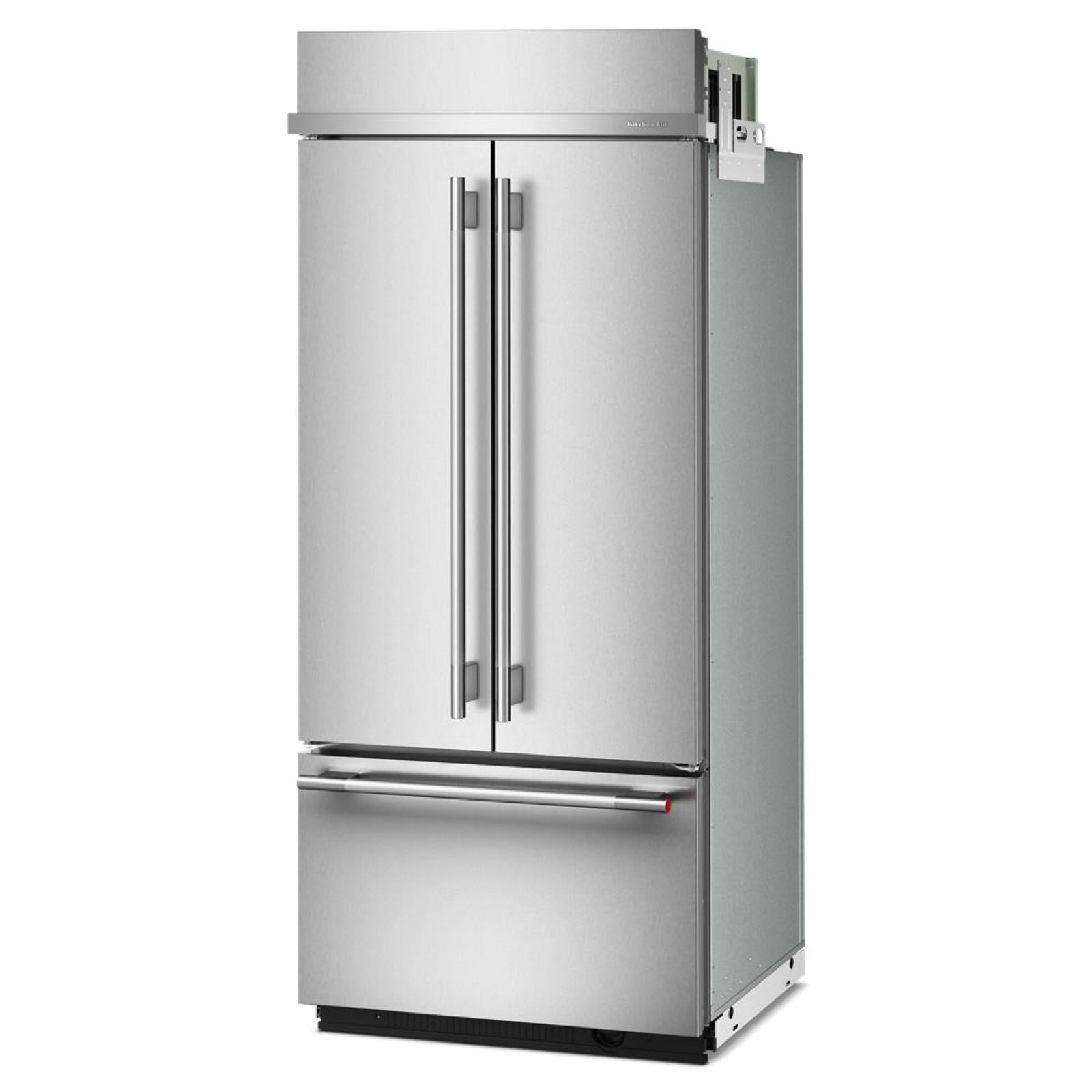 KitchenAid - 36.25 Inch 20.8 cu. ft French Door Refrigerator in Stainless - KBFN536SPS