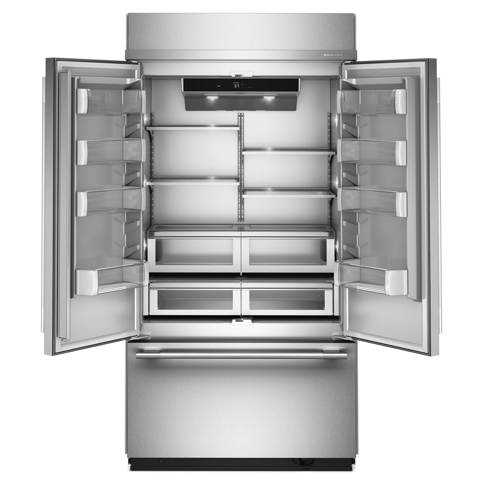 KitchenAid - 41.3 Inch 24.2 cu. ft French Door Refrigerator in Stainless - KBFN542SPS