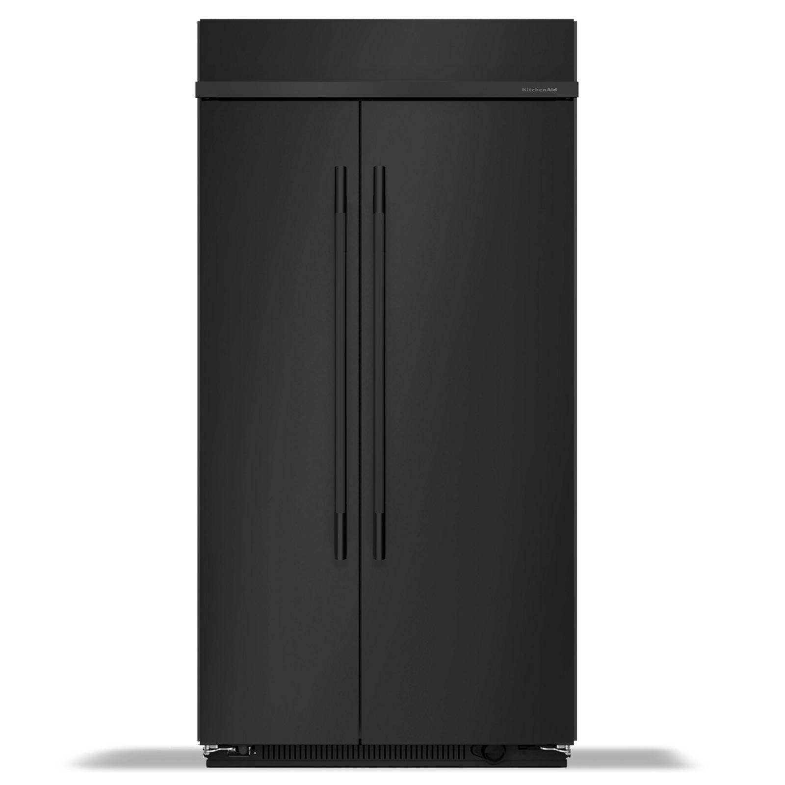 KitchenAid - 41 Inch 25.5 cu. ft Side by Side Refrigerator in Black Ore - KBSN742SBE