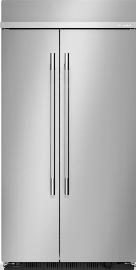 KitchenAid - 41 Inch 25.5 cu. ft Side by Side Refrigerator in Stainless - KBSN742SPS
