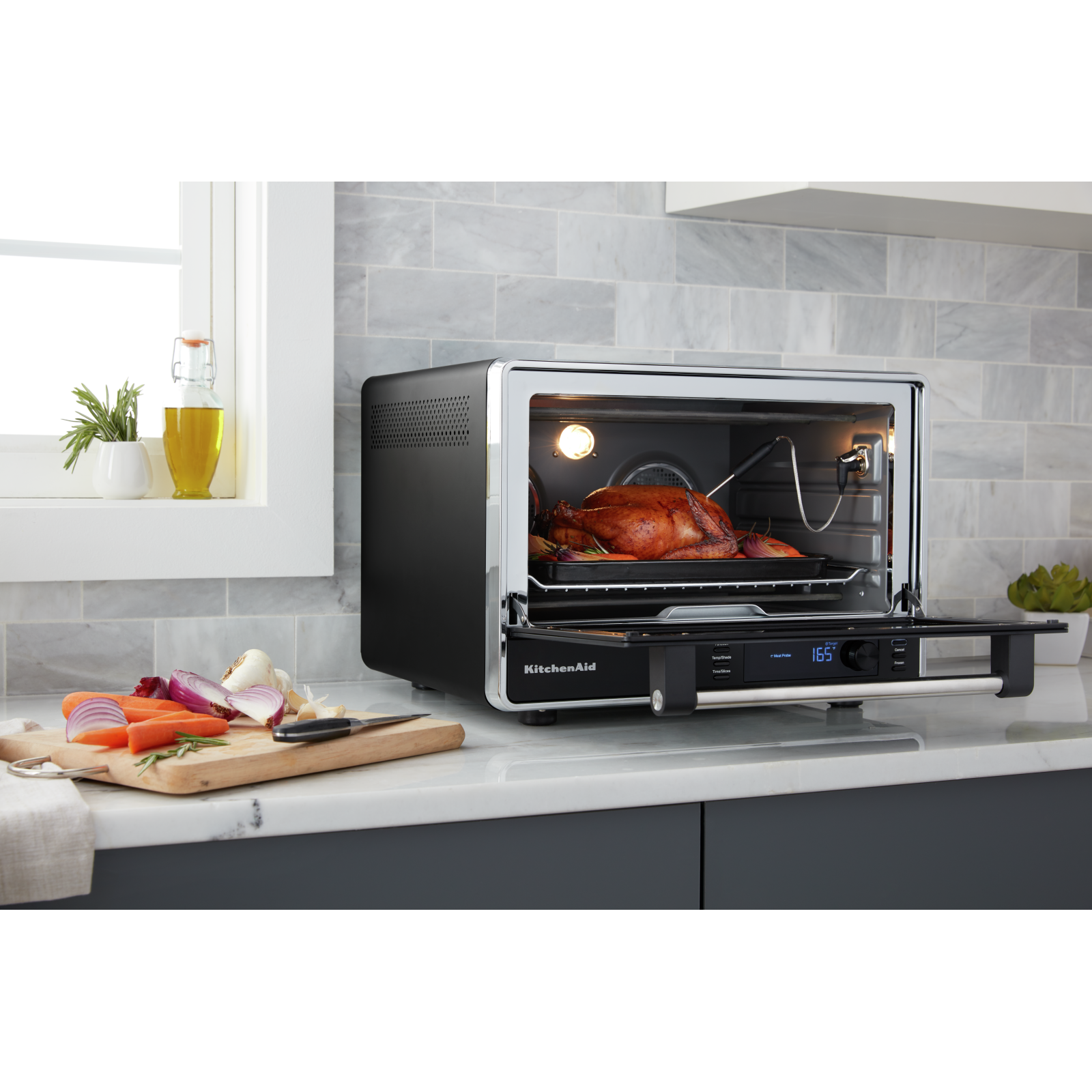 KitchenAid - 0.99 cu. ft Counter Top Oven in Black - KCO255BM